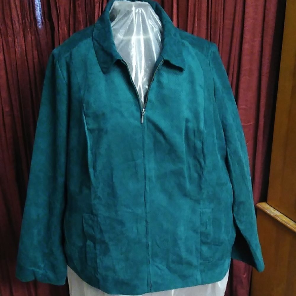 NWT Studio Works Women's 24W Zipper Front Two Pockets Lined Jacket